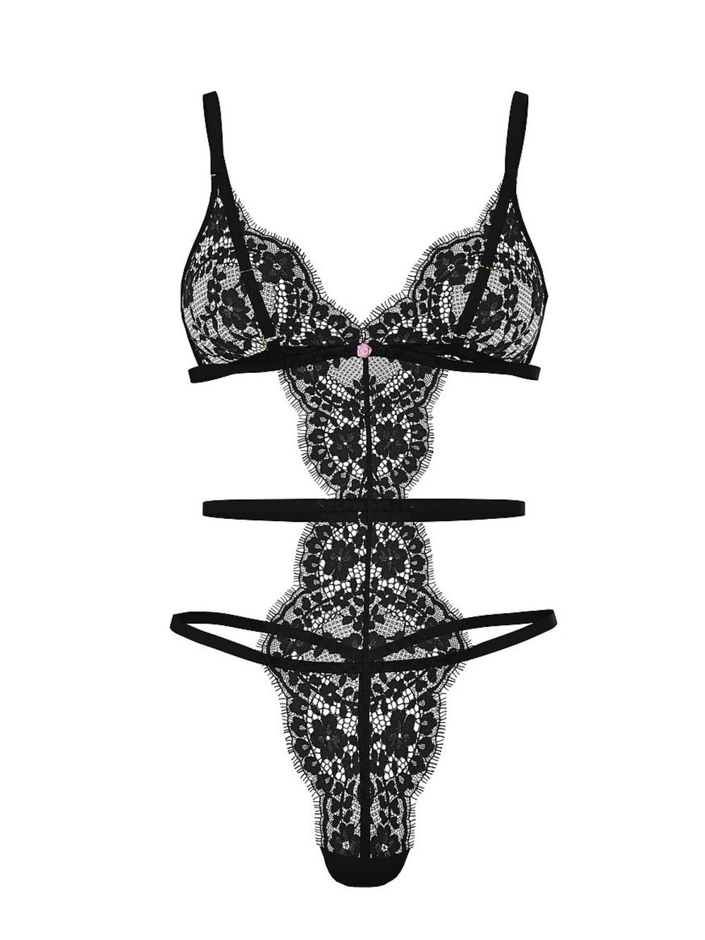 Victoria's Secret Dare to Dream Lace Strappy Triangle Teddy M